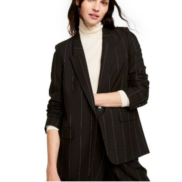 NWT Nili Lotan x Target Classic Black and White Pinstripe Blazer Size XS - Picture 2 of 13